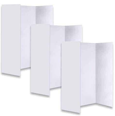 Buy JJ CARE New Improved White Trifold Presentation Board Trifold