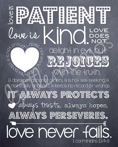 Love Is Patient Printable 1 Corinthians 13