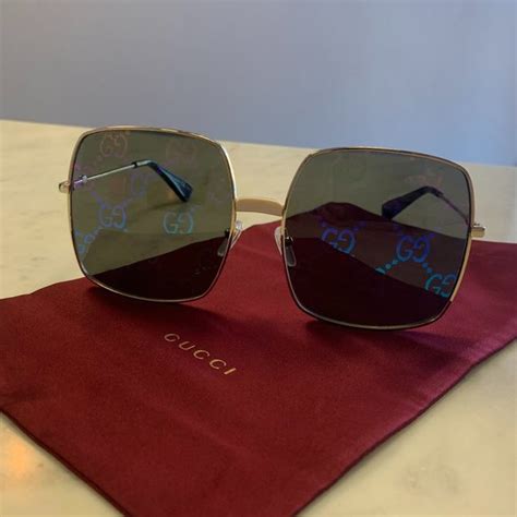 Gucci Accessories Gucci Gg Endura Goldivory Square Sunglasses Nwt Poshmark