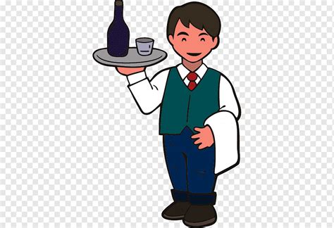 French Waiter Clipart