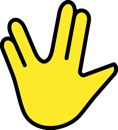 Vulcan Salute Emoji Download For Free Iconduck