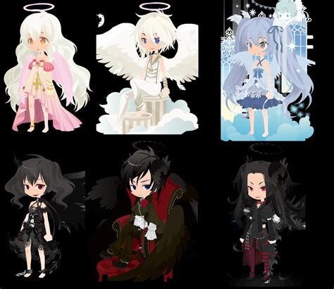 Light Vs Dark Angels Dream Selfy Adopts ~closed~ By Bubbles Layne On