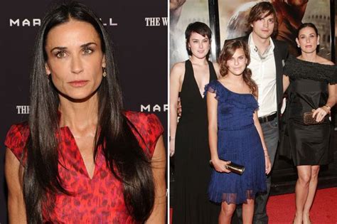 Two Of Demi Moore S Daughters Didn T Speak To Her For Years Due To Ashton Kutcher Mirror Online