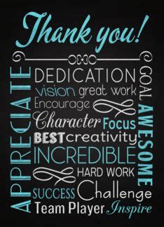 Hard work appreciation thank you quotes. Retro Chalkboard Thank You for Employee (1426340) | Work ...