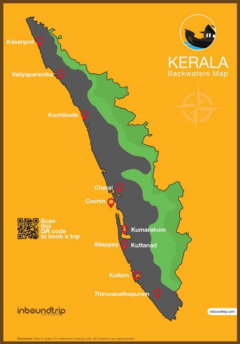 Kerala Backwaters Map Kerala Taxi Tour Experiences Guides And Tips