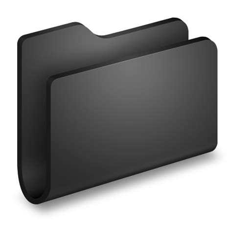 Generic Black Folder Icon Alumin Folders Iconset Wil Nichols