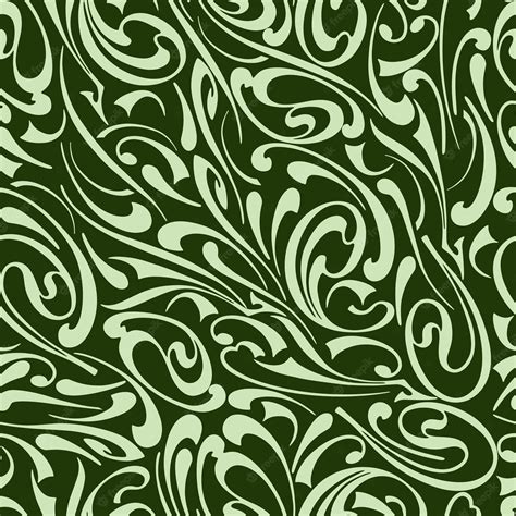 Premium Vector Seamless Pattern Of Ornamental Abstract Elements