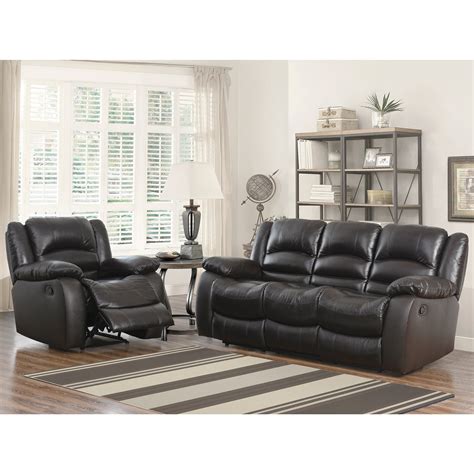 Shop Abbyson Brownstone Top Grain Leather Reclining 2 Piece Living Room