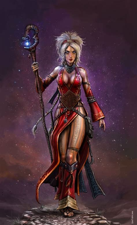 The Iconic Sorceress By Sirtiefling On Deviantart Fantasy Female