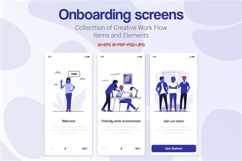 15 Onboarding Screens For App ~ Web Elements ~ Creative Market