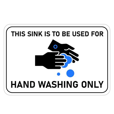Sink For Hand Washing Only American Sign Company