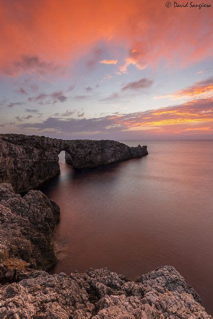 Menorca Sunset Menorca Natural Bridge Beautiful Nature Scenes Rocky