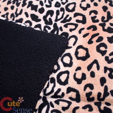 Leopard Queen Bedspread Blanket 2 Pillow Cover 3pc Cheetah Bedding Set