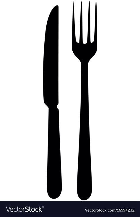 Knife And Fork Icon Royalty Free Vector Image Vectorstock