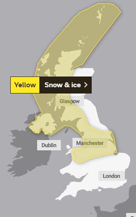 Uk Weather Britain Faces Snow And Ice Met Office Issue Yellow Severe