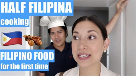 Half Filipina Cooking Filipino Food For The First Time I Vlog On With Rj And Tin I Vlog 25 Youtube