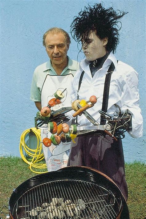 Edward Scissorhands Barbeceuing Edward Scissorhands Tim Burton Films Tim Burton