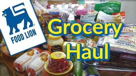 Click here to view our faqs or use our chat feature below for updates. Food Lion Grocery Haul I Grocery Shopping I ...