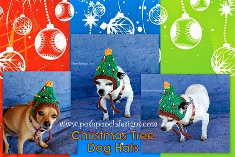 Posh Pooch Designs Christmas Tree Dog Hat Crochet Pattern