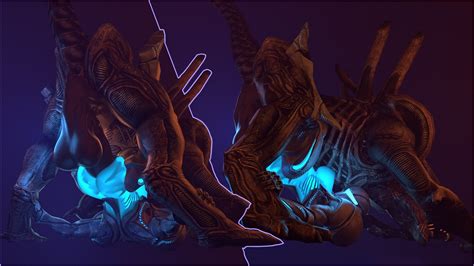 Rule 34 1girls 1monster 3d Artwork Alien Areolae Armored Dark Samus Ass Atsuko Artist