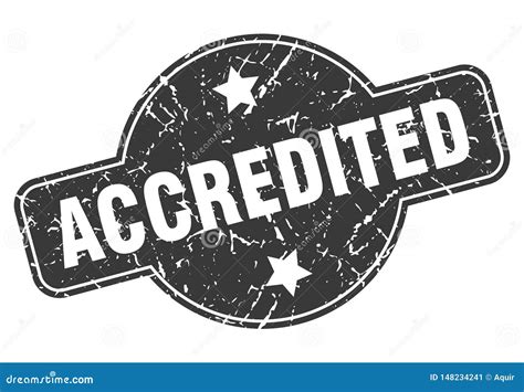 Accredited Stamp Stock Vector Illustration Of Accredited 148234241