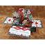 Christmas Floral Bouquet Pop Up Box Card With Tim Holtz & Lawn Fawn