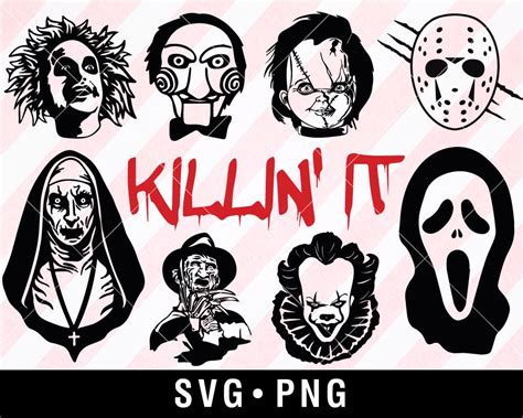 Horror Movie Characters Svg Free Free Svg Cut File Bundles