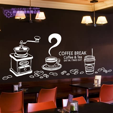 Coffee Shop Wall Decal Cafes Milk Tea Bakey Cake Wall Art Sticker Decal
