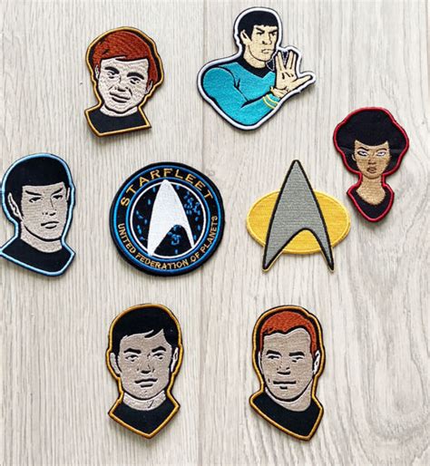 Lots 8pcs Star Trek Spock Iron On Embroidered Patch Applique Ebay