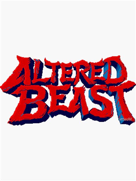 Altered Beast 1 Sticker By Atteom Redbubble