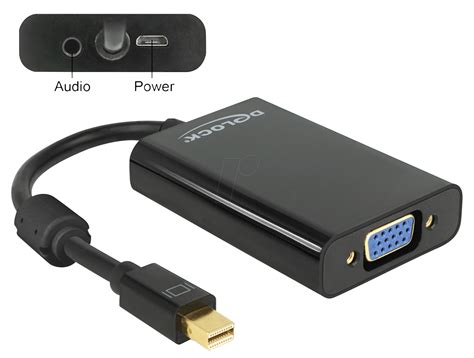 Delock 65598 Mini Displayport Plug Vga Socket Audio Adapter At