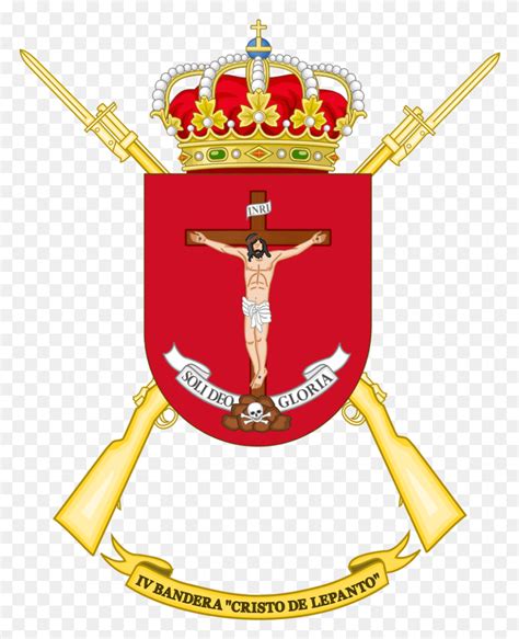 4ta Legión Española Bandera Cristo De Lepanto Escudo De Armas Cuesta