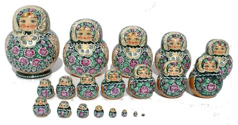 Big Matryoshka Wooden Russian Nesting Doll Handpainted 20pc 15000