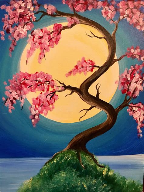 You may have noticed unseasonably warm temperatures pushing flowers and trees to bloom much earlier than usual. Japanese Spring - Pinot's Palette Painting