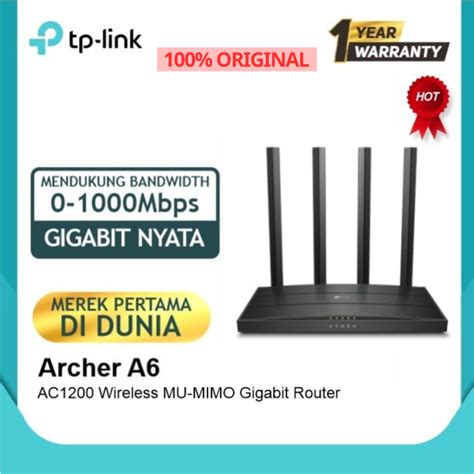 Tp Link Archer A Ac Wireless Mu Mimo Gigabit Router Lazada Indonesia