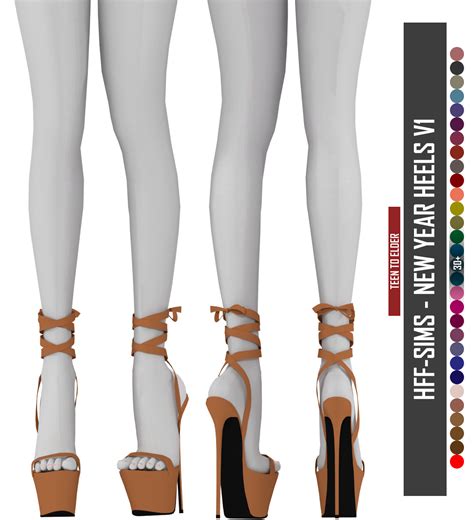 Hff Sims New Year Heels V1 Conversion Sims 4 Cc Shoes Sims 4 Sims