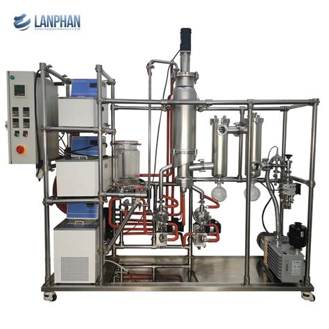 Industrial Lab Glass Wiped Film Molecular Distillation Machine China