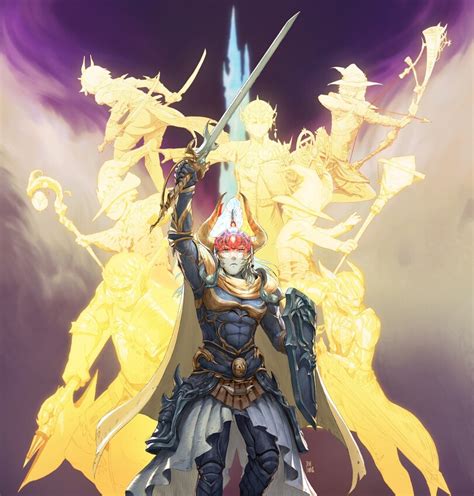 warrior of light final fantasy xiv josh corpuz Игровой арт game art final fantasy