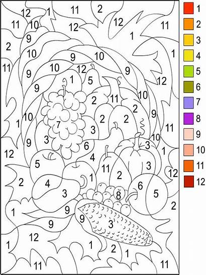 Coloring Pages Numbers Number Printable Template