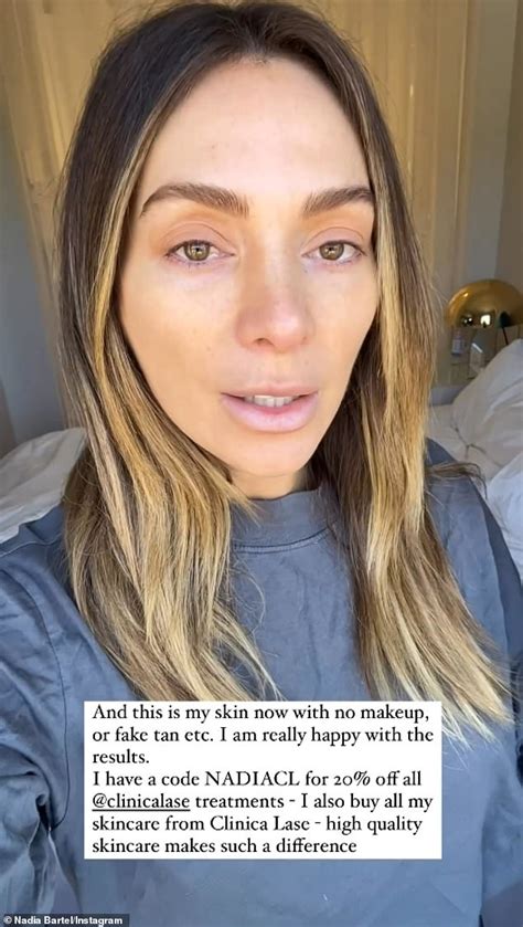 Nadia Bartel Unmasked Ex Wag Shares A Rare Photo Of Herself Without
