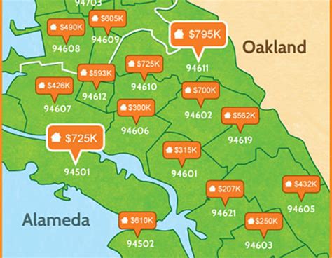 Oakland Home Prices Median Mapping Livelove Oakland