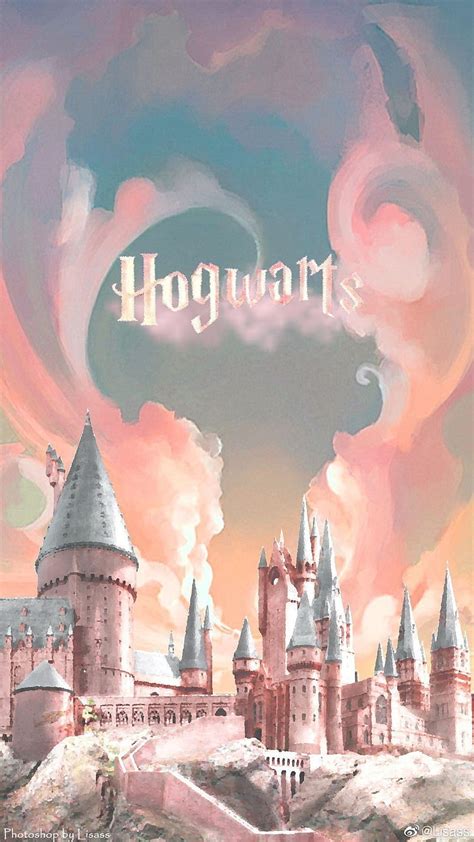 Hogwarts Aesthetic Castle Harry Potter Magic Pastel Hd Phone