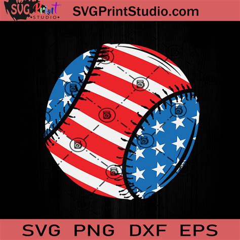 Baseball American Flag 4th of July SVG, 4th Of July SVG, Independence
