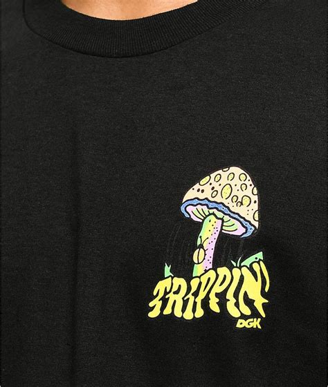 DGK Trippin Black T Shirt Zumiez In 2022 Shirt Design Inspiration