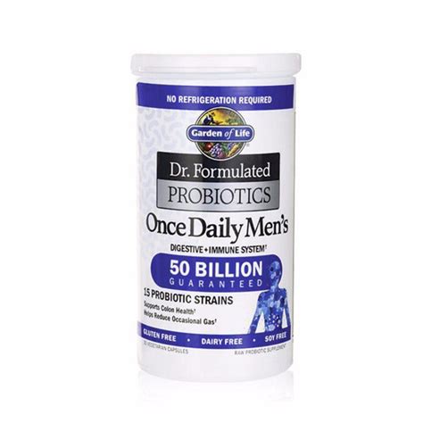 Dr Formulated Once Daily Mens Probiotic 50 Billion 30 Vegan Capsules