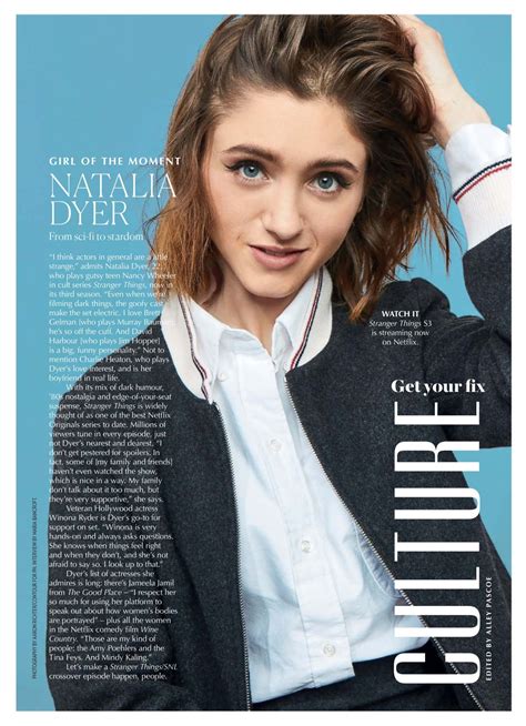 Natalia Dyer In Marie Claire Magazine Australia September 2019