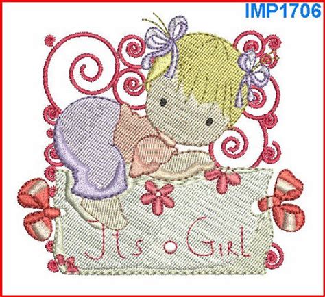 Baby Girl Machine Embroidery Design Baby Girl Embroidery Etsy