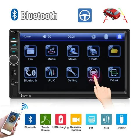 Podofo Car Radio Autoradio 7 2 Din Lcd Touch Screen Multimedia Player