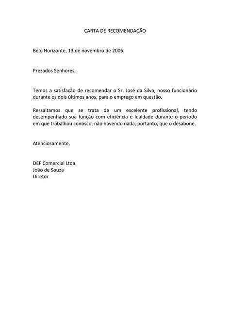 Carta De Recomendação By Joaquim Celmo Da Costa Issuu