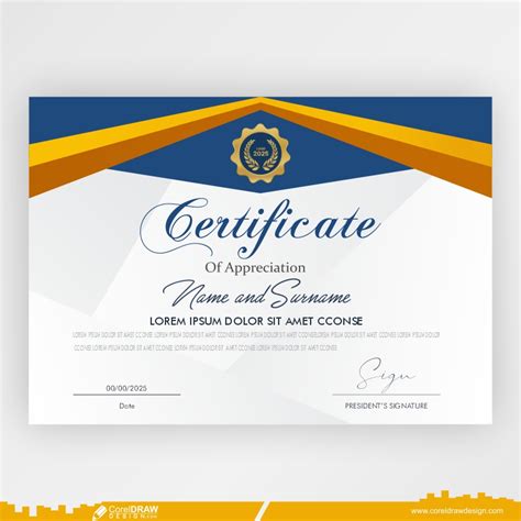 Download Elegant Diploma Certificate Template Design Free Vector